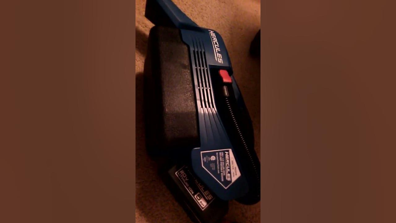 6 lb cordless vacuum 5 amp battery Hercules 1/2 gallon wet/dry Shop Vac