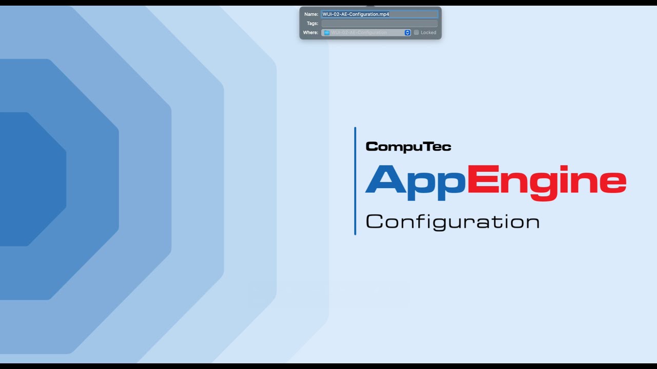 CompuTec AppEngine Configuration