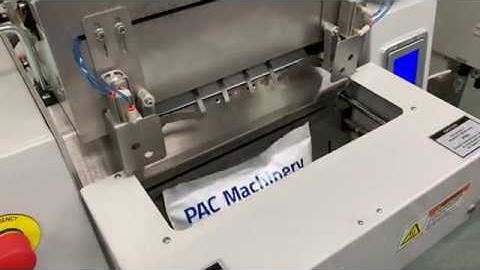 Packing and Shipping Socks in Poly Mailers - Rollbag R1285 Automatic Poly Mailer Bagger