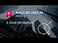 How to Draw Circle By All Method in AutoCAD |  Using Circle Command  |#autocadtutorials