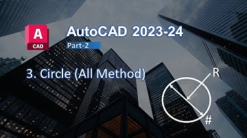 How to Draw Circle By All Method in AutoCAD |  Using Circle Command  |#autocadtutorials