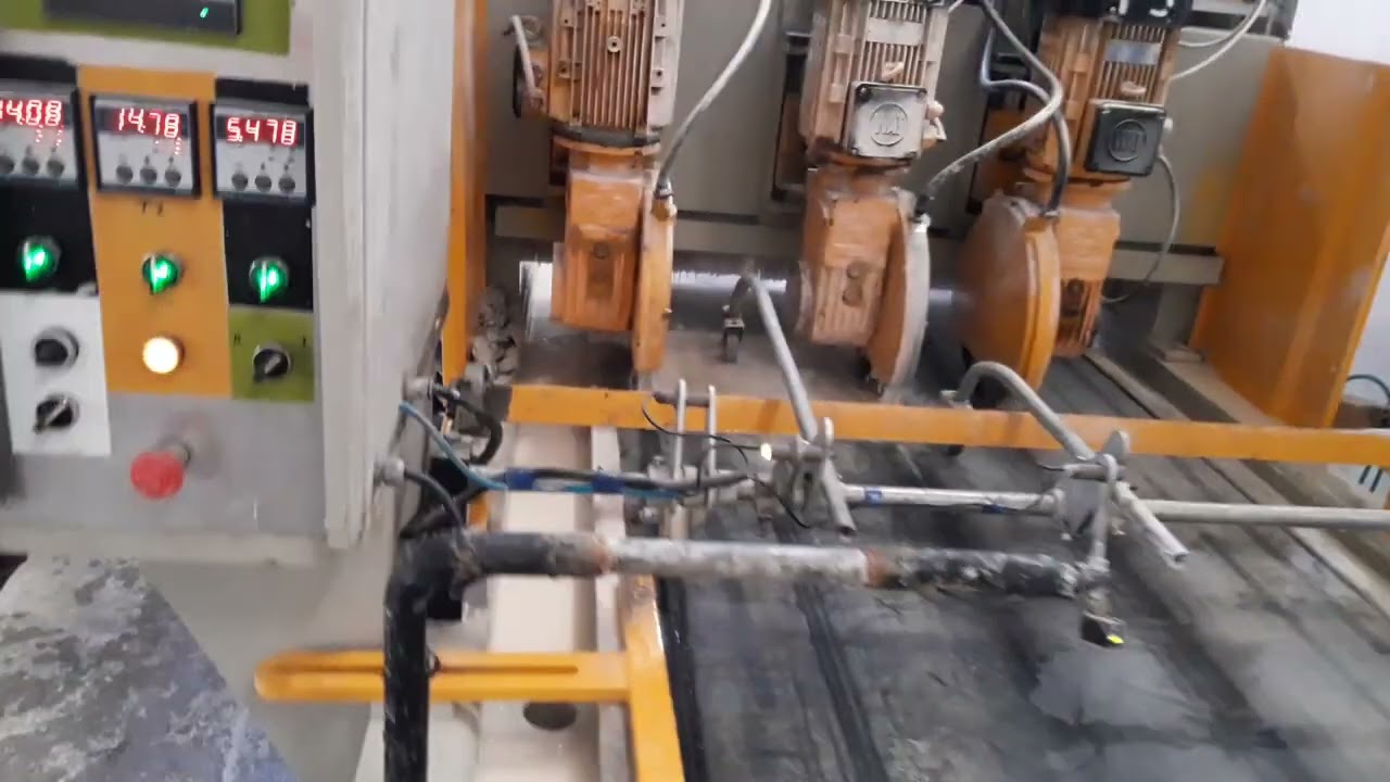 mermer kesimi. otomatik 3 lü ebatlama.