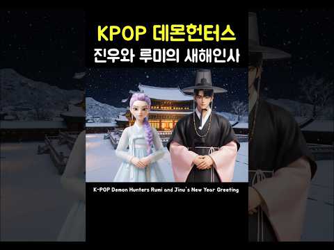 루미와 진우의 새해인사 - Rumi and Jinu's New Year Greeting #kpopdemonhunters #케데헌 #sajaboys #huntrix #aivideo