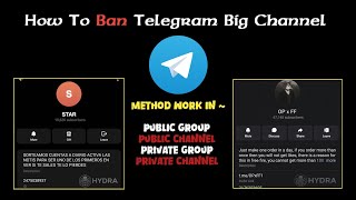 HOW TO BAN TELEGRAM CHANNEL | TELEGRAM 100k CHANNEL BAN METHOD 