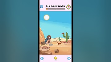 Brain Up: Drama Puzzle Game - Level 37 - Help the girl survive.