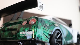 ドリラジ ボディ製作！リバティーウォーク R35GTR ラップ塗装！【RC DRIFT】