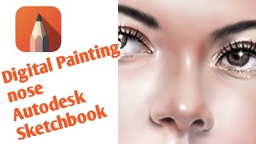 Nose digital painting Autodesk sketchbook