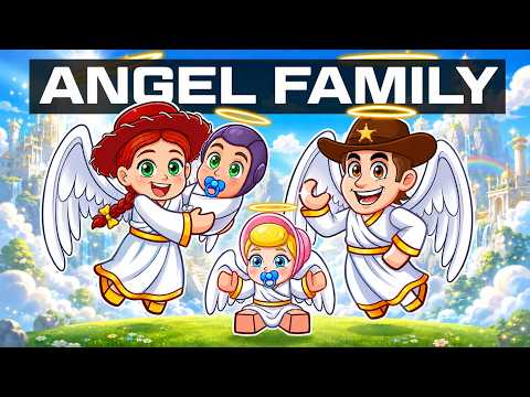 Jessie & Woody Form an Angel Family in Roblox..😇 TOY STORY 5