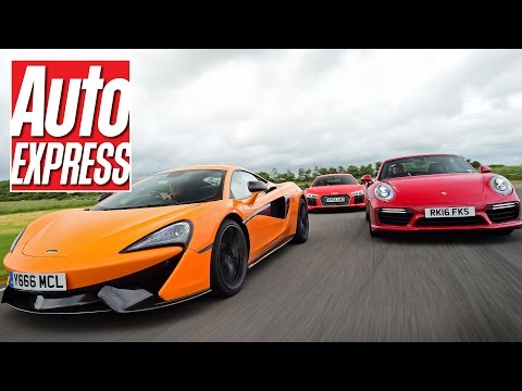 McLaren 570S vs Audi R8 V10 Plus vs Porsche 911 Turbo S: supercar track battle!