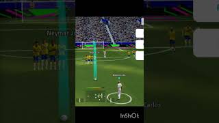 Long deep Freekick Practice by Roberto Carlos #efootball #shortsfeed #freekicktutorial