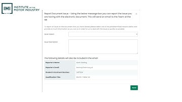 Centre Digital Achievement - Reporting an Issue on a Document