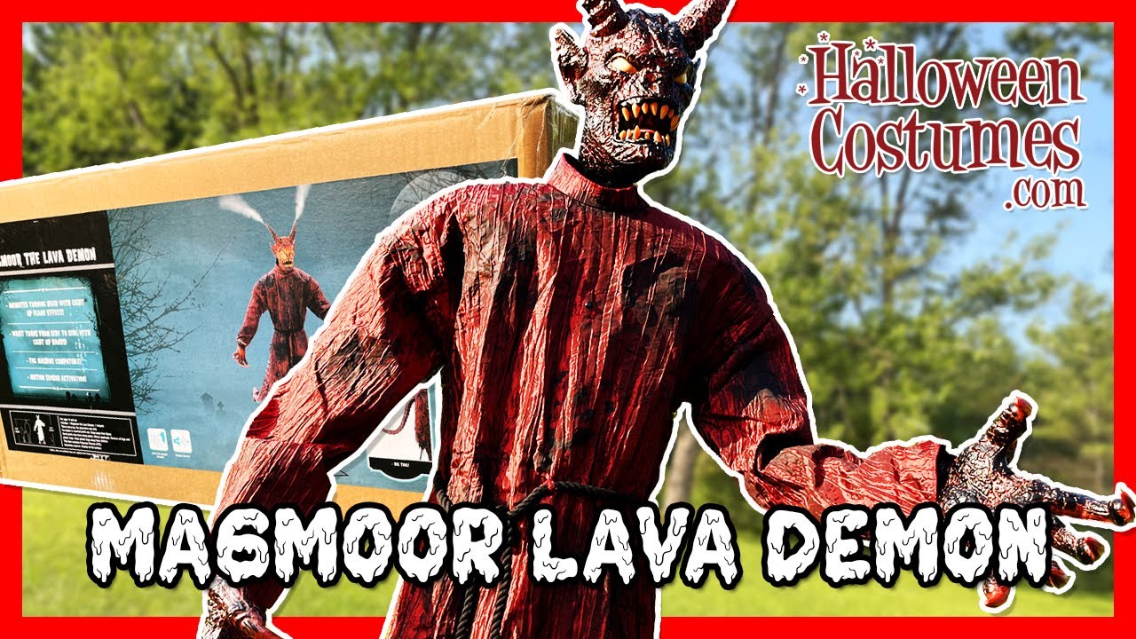 Halloween Costumes 2025 MAGMOOR the LAVA DEMON Animatronic UNBOXING/SETUP