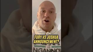 Tyson Fury HINTS at Joshua fight announcement👀