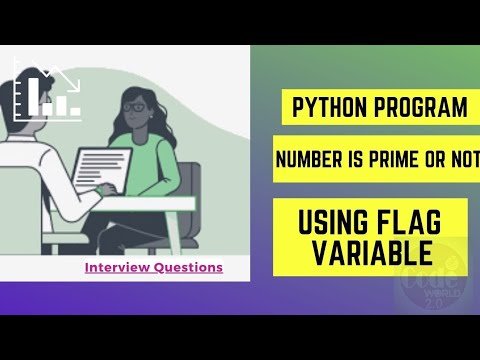Python program to check a number is prime or not using Flag variable ...