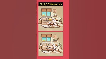 Find The 5 Differences In 5 Seconds! #shorts #catpuzzle #cat