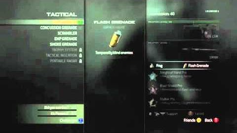 MW3 Create A Class Menu Perks Killstreaks Weapons