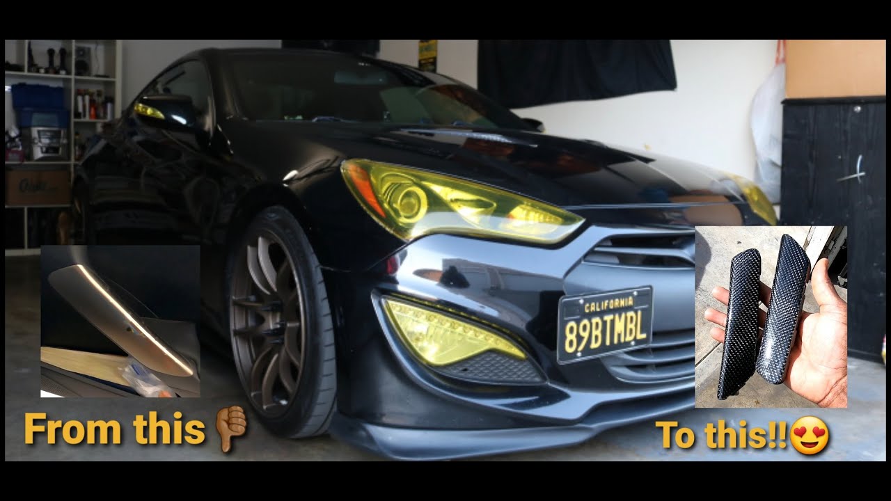 Genesis Coupe Carbon Fiber Door Handles Install (How to) YouTube