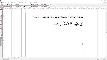 Inpage Urdu Language settings