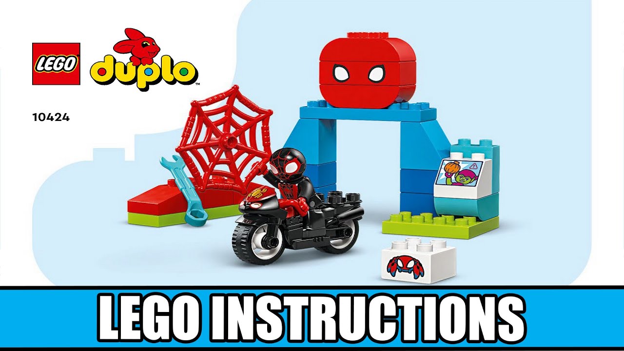 Duplo - Spin's Motorcycle Adventure - Spidey and His Amazing Friends LEGO instructions