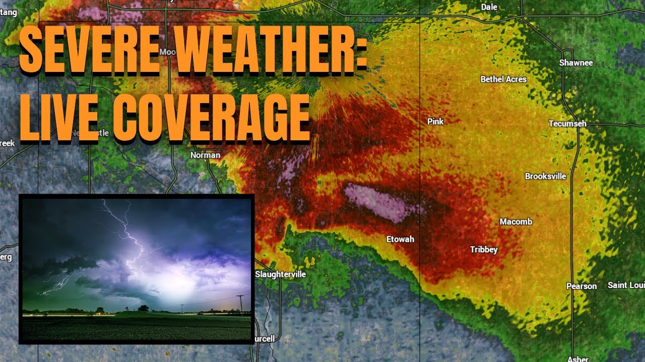 LIVE COVERAGE - Severe weather, tornado outbreak in the Plains - YouTube