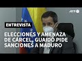 Entre elecciones y amenazas de cárcel, Guaidó busca más sanciones para Maduro | AFP