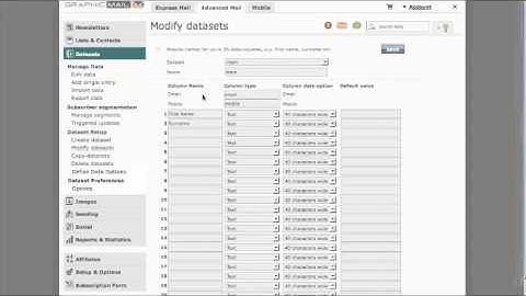 Datasets - How to Modify Datasets