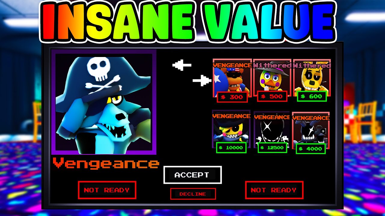 WHAT DO PEOPLE OFFER FOR VENGEANCE GALLEON FOXY?! (Five Nights TD ...