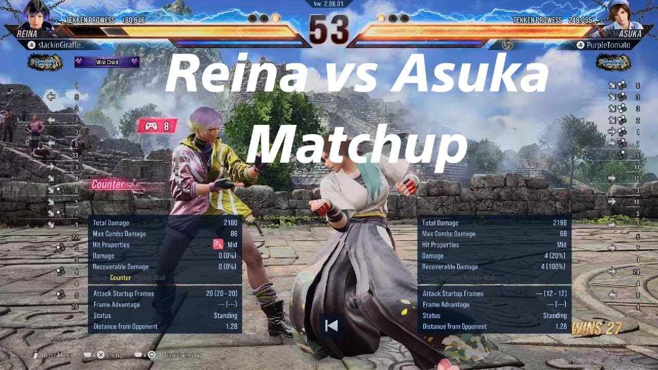 Matchup Lab - Reina vs Asuka