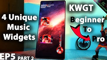 KWGT Music Widget Tutorial - 4 Custom Widgets - Go from Beginner to PRO - EP5 - PART 2