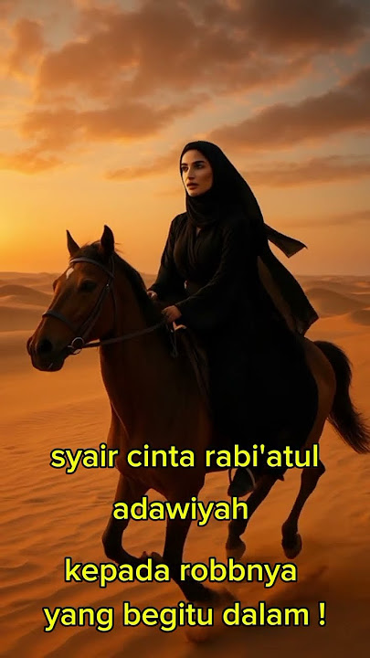 Syair Cinta ! Wanita pilihan#robi'atuladawiyah #mahabbah#tauhid#kemrunianhati