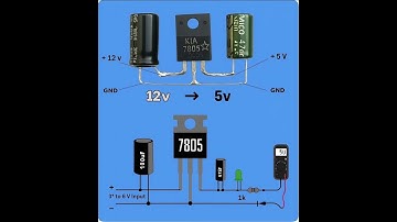 “Turn 12V into 5V easily 🔋⚡ #electrical #Electronics #EmbeddedSystems #Arduino #ElectronicsProjects