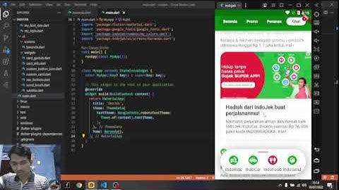 Demo cloning UI gojek app| UAS Pemrograman Mobile