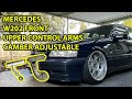 MERCEDES W202 Front Upper Control Arms *CAMBER KING* INSTALL