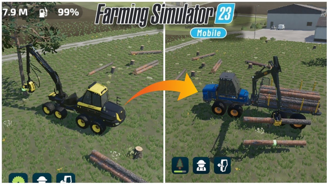 Farming simulator 23 forestry | Fs 23 me ped kaise katte ? 