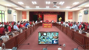 ỨNG CỬ VIÊN ĐB HĐND TỈNH TIẾP XÚC CỬ TRI VẬN ĐỘNG BẦU CỬ THEO HÌNH THỨC TRỰC TUYẾN TẠI TP SÔNG CÔNG