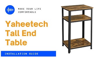Yaheetech 30 Inches 3-Tier End Table Installation Guide #endtable