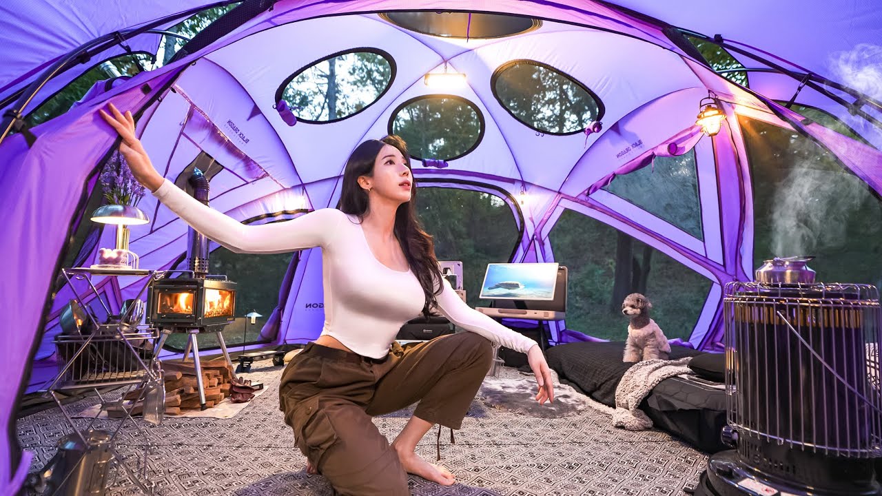 👑РОСКОШНЫЙ КЕМПИНГ В ФИОЛЕТОВОМ ДВОРЦЕ