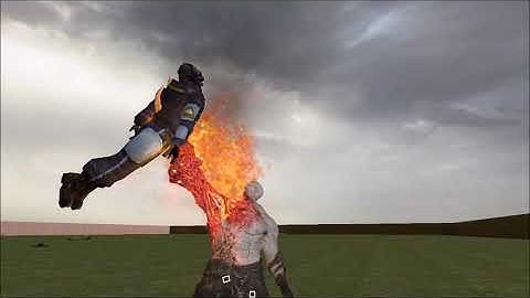 Gmod NPC Fights: Super Tyrant vs Combine Soldiers - Resident Evil 2 Remake vs Half Life 2