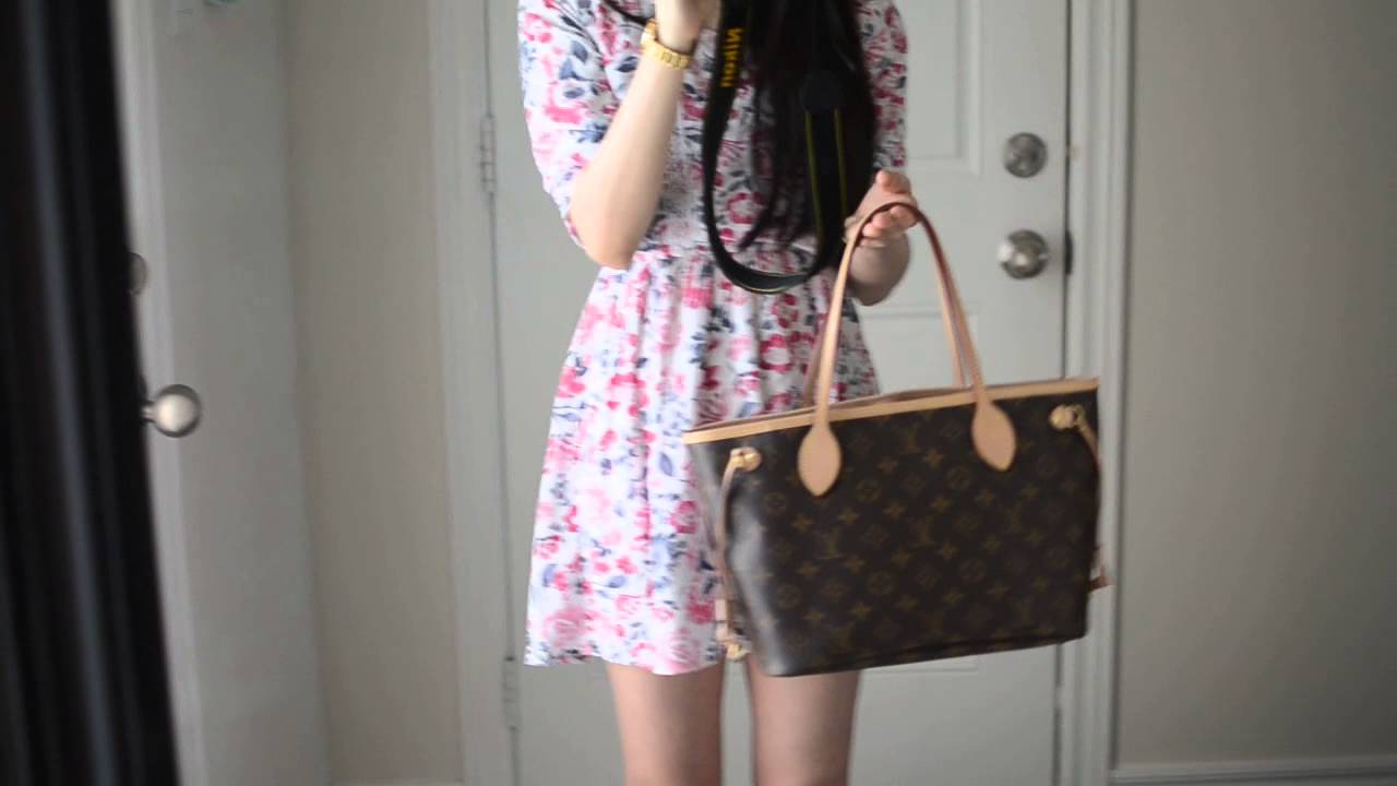 OOTD feat. the Louis Vuitton Neverfull PM Monogram Purse Bag + Mini Review  