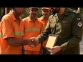 DPO Ali Bin Tariq Praises Sanitation Worker for Excellent Cleanliness