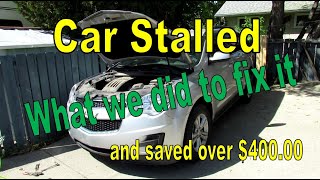 Easy repair for a stalling problem on a 2014 Chevy Equinox