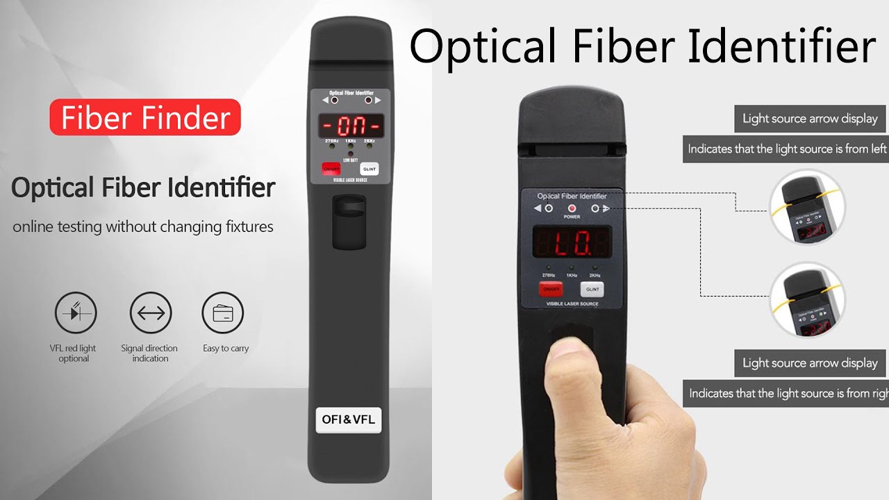 Live Fiber Identifier Handheld Fiber Finder to identify Breaks in the