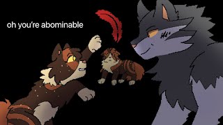 hermit the frog || spottedleaf & thistleclaw pmv (warrior cats)