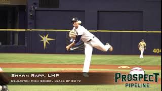 Shawn Rapp, LHP, Delbarton  High School Class of 2019, Pitching Mechanics at 240 FPS