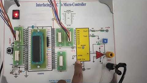 Generation of sine waveform using DAC and 8051 microcontroller