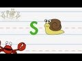 Write the letter S | Alphabet Writing lesson for children | The Singing Walrus