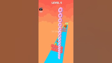 Cube Stacker Surfer 3D Gameplay walkthrough level 5 । Android , iOS game #cubestackersurfer #shorts
