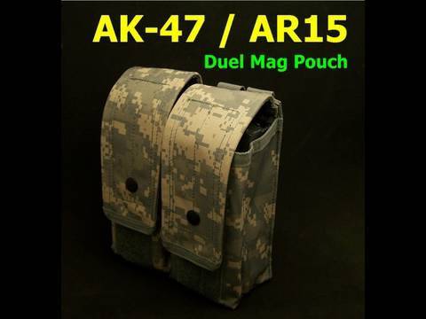 AK-47 /  AR-15  M4 Dual Molle Magazine Pouch