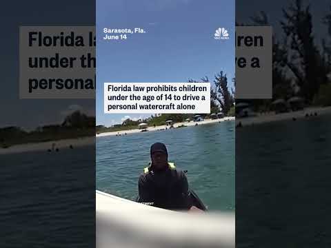 Florida police find 8-year-old riding Jet Ski alone