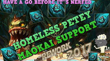 Maokai Support REWORK OP! Full Commentary Support Gameplay Guide by Homeless Petey